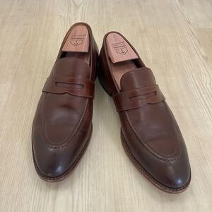 Beckett Simonon Cohen Brown Leather Loafers
